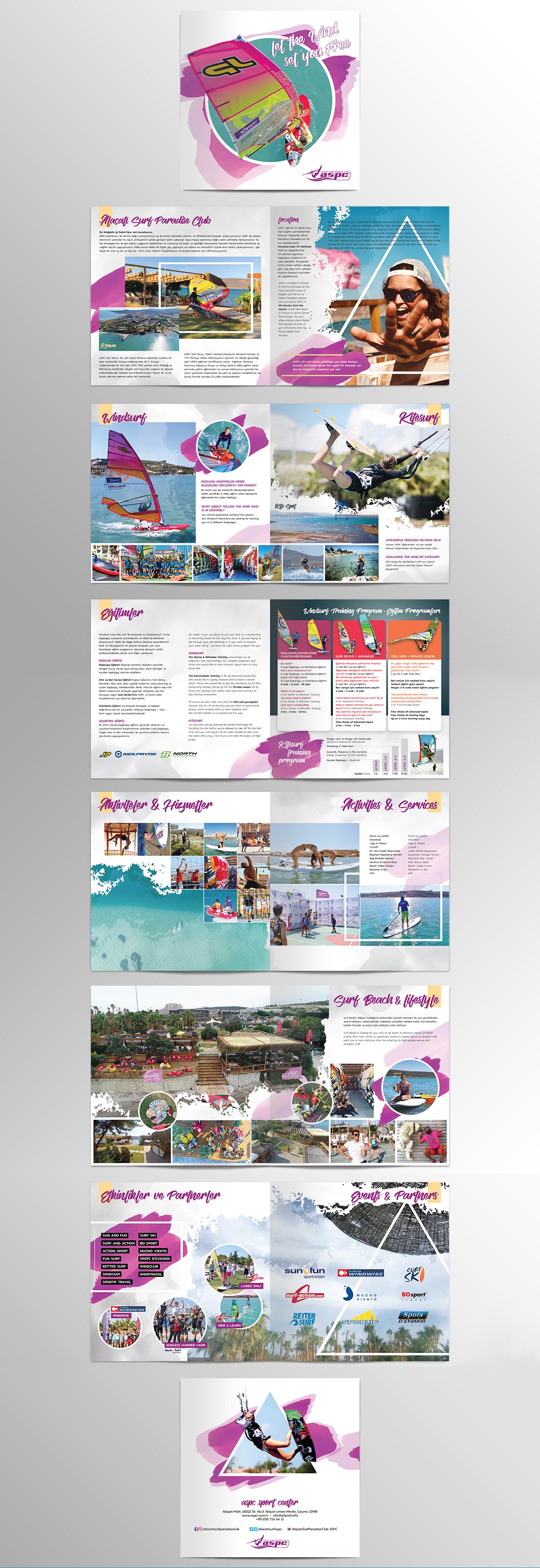 2019 Sörf Okulu Katalog Tasarımı Alaçatı İzmir