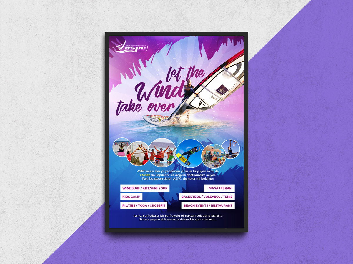 Alaçatı Windsurf ASPC Newsletter design Izmir