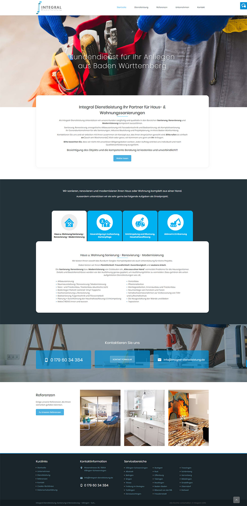 Integral Responsive Web Sitesi & Kurumsal Kimlik - Almanya