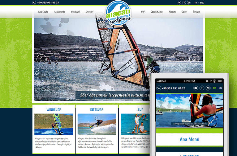 Surf School - Responsive Website & Branding