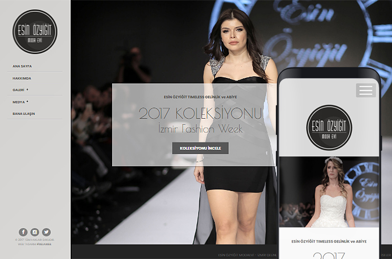 Fashion Designer Portfolio Site