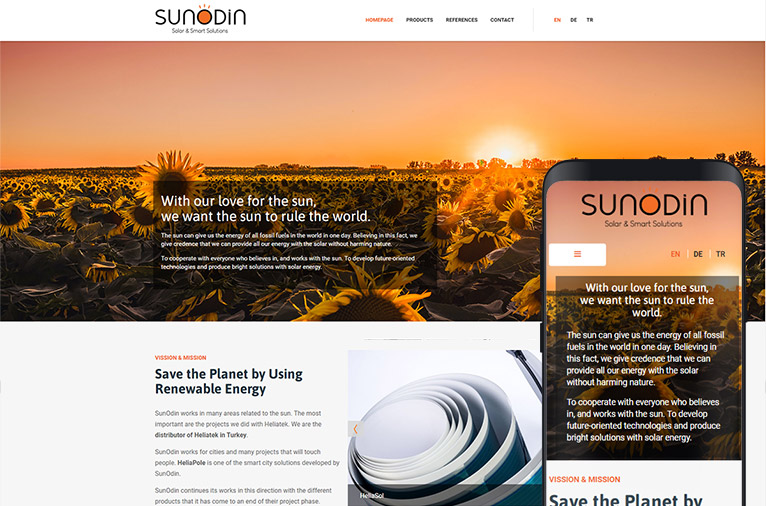 SunOdin Solar Energy Systems Website Design