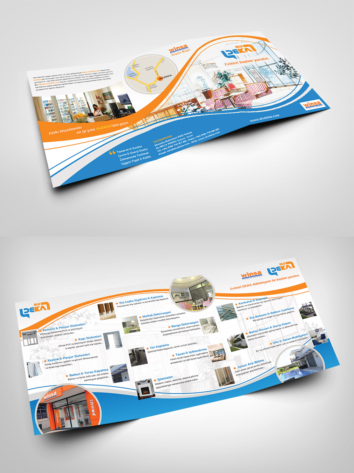 Katalog Tasarımı -  Üç Katlı Broşür Tasarımı izmir
