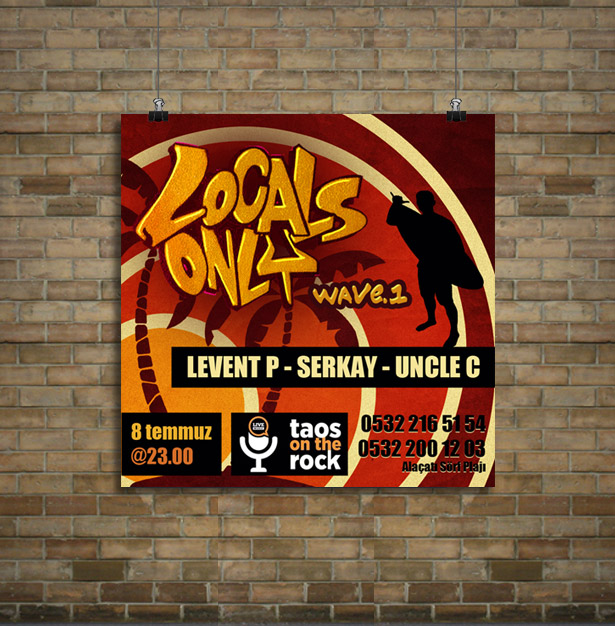 Locals Only Sorf Etkinlik Afişi