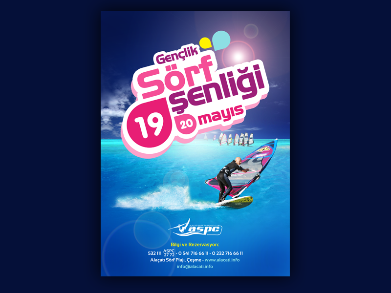 ASPC Alaçatı Çeşme - Etkinlik afiş tasarım, poster tasarımı