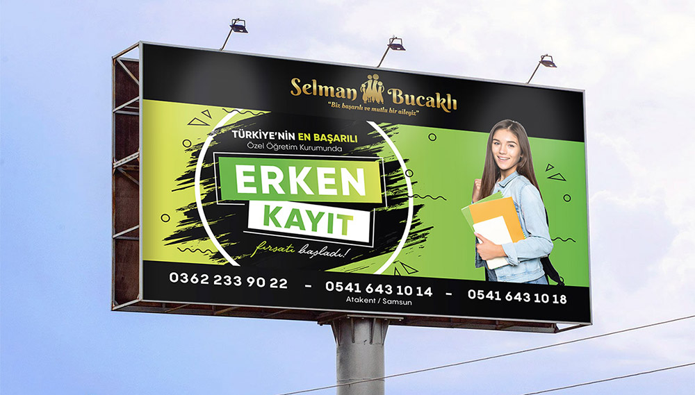 Eğitim Kurumu Erken Fırsat Billboard Tasarımı