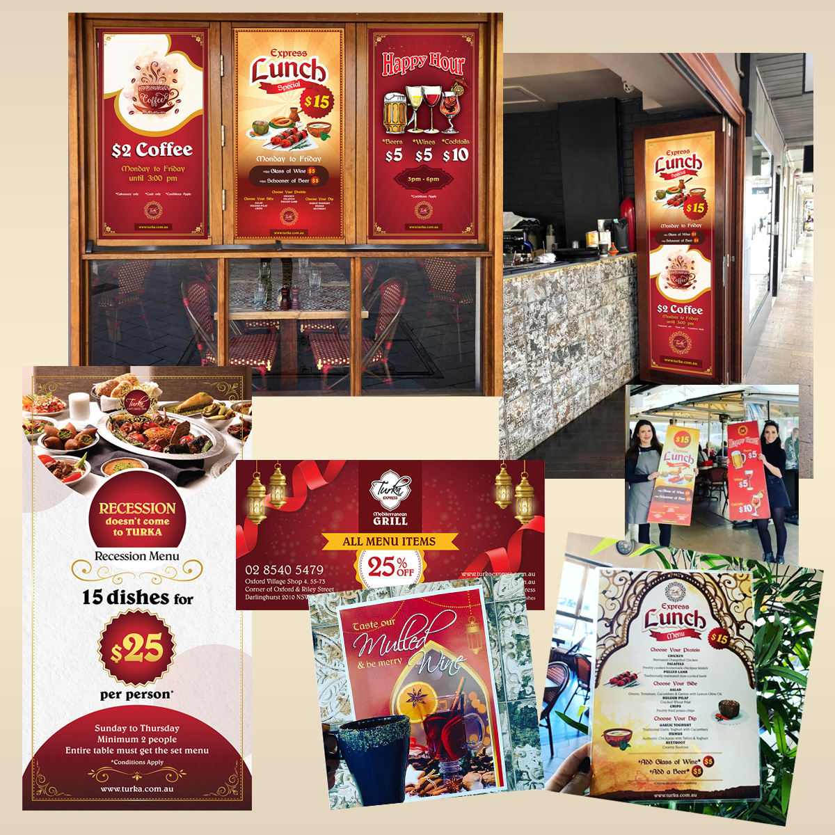 Restoran Cafe Afiş Tasarımı