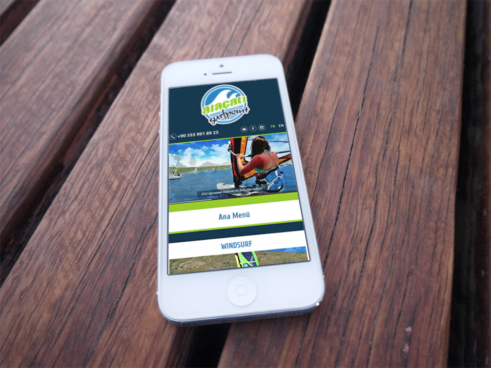 Alaçatı Surf Point - Çeşme, İzmir - Responsive Websitesi 