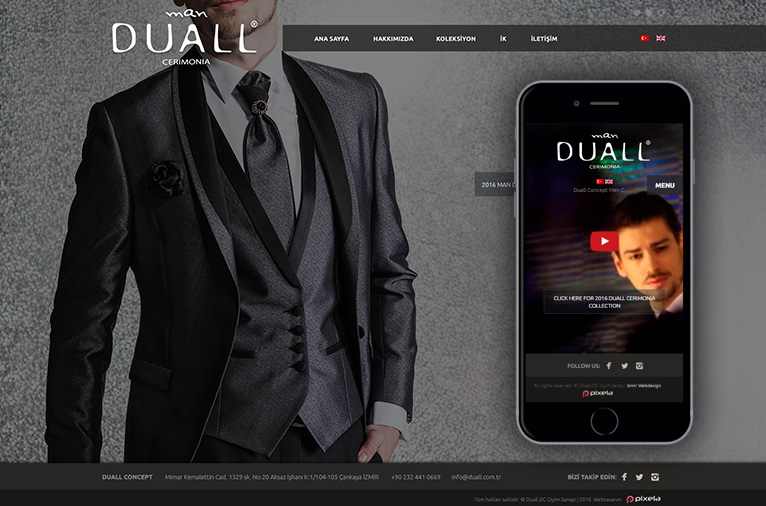 Duall Clothing Web Site - İzmir- Responsive Web Site
