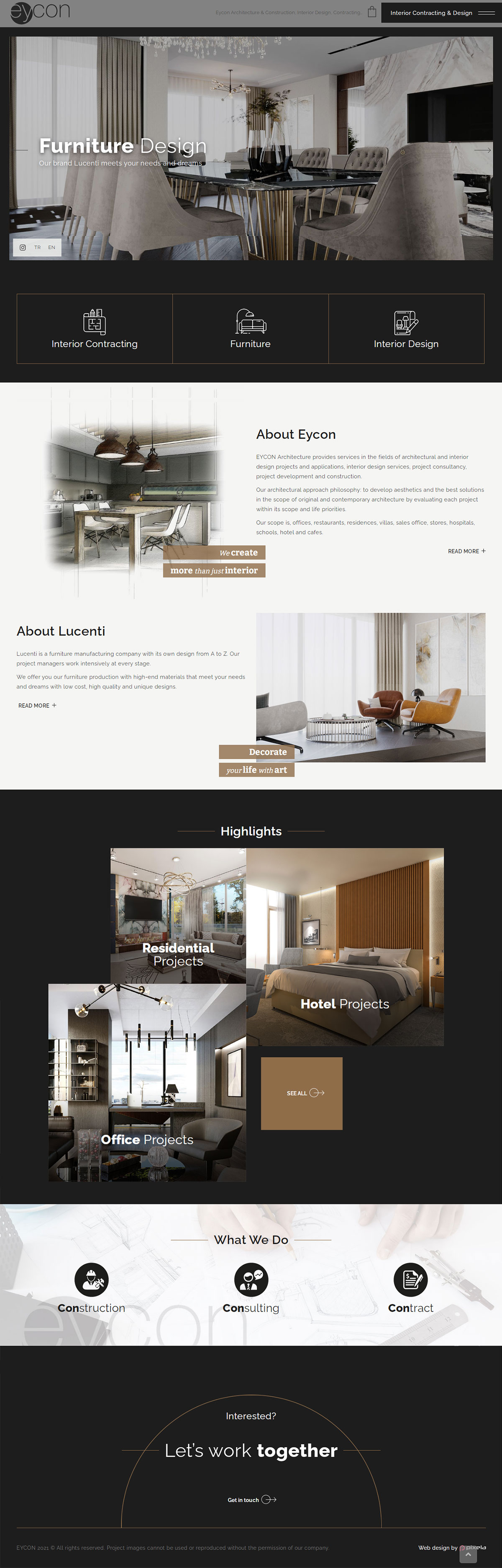 Eycon Mimarlık Ankara - Mimarlık Bürosu Web Sitesi