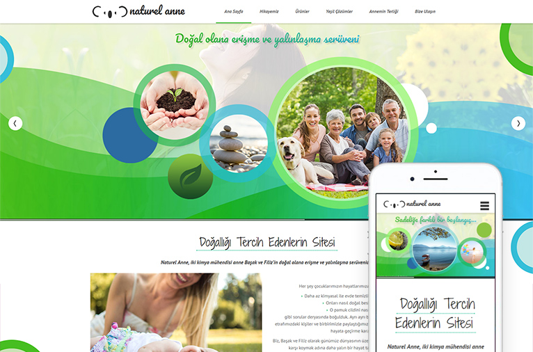 Naturel Anne Blog ve Motherkoala Doğal Temizlik Ürünleri - İzmir- Responsive Web Sitesi